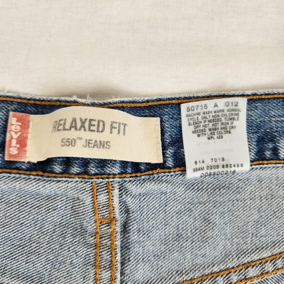 USA LEVI'S 550 VINTAGE Unisex Relaxed Fit  Baggy High Rise Jeans Size W36 L30. - Picture 11 of 16